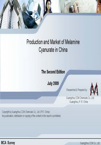 Production and Market of Melamine Cyanurate in China